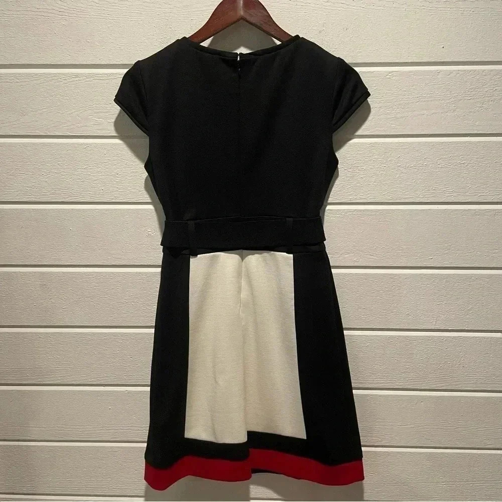 Sandra Darren Color-Block A-Line Knee Length Dres… - image 8